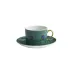 Tony Duquette Green Malachite Tea Cup & Saucer 3.25"