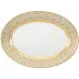 Tolede Gold White Oval Dish/Platter 41 in. x 30 in.