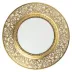 Tolede Gold Ivory American Dinner Plate Round 10.6 in.