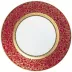 Tolede Gold Red American Dinner Plate Round 10.6 in.