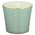 Tresor Turquoise Candle Pot motive No3 Round 3.34645 in. in a gift box