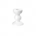 Bobbin White Candlestick Small - 10cm
