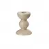 Bobbin Cappuccino Candlestick Small - 10cm