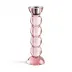 Icy Bobbin Pink Candlestick 23cm