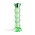 Icy Bobbin Green Candlestick 23cm