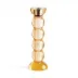 Icy Bobbin Orange Candlestick 23cm
