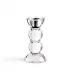 Icy Bobbin Clear Candlestick 14cm