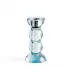 Icy Bobbin Blue Candlestick 14cm
