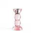 Icy Bobbin Pink Candlestick 14cm