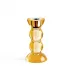 Icy Bobbin Orange Candlestick 14cm