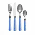 Wave Periwinkle & Pale Blue Cutlery 16‑Piece Set