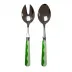 Wave Leaf & Apple Green Salad Servers 2‑Piece Set