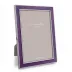 Silver Trim, Purple Enamel Picture Frame 5 x 7 in