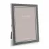 Silver Trim, Taupe Enamel Picture Frame 5 x 7 in