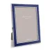 Silver Trim, Royal Blue Enamel Picture Frame 5 x 7 in