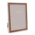 Silver Trim, Terracotta Enamel Picture Frame 5 x 7 in