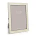 Silver Trim, VaNilla Enamel Picture Frame 5 x 7 in