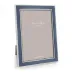 Silver Trim, Denim Enamel Picture Frame 5 x 7 in