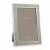 Silver Trim, Sage Enamel Picture Frame 5 x 7 in