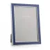 Silver Trim, Navy Enamel Picture Frame 5 x 7 in