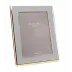 Gold & Stone Grey Wide Curved Enamel Picture Frame 4 x 6 in