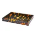 Lacquered Faux Tortoiseshell Serving Tray Small