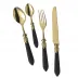 Colchique Black Goldplated 2-Pc Carving Set