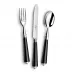 Julia Black Stainless 2-Pc Carving Set