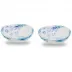 Giulietta Blue Oval Dipping Bowl 4" x 3.5"D, Set of 2