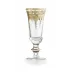 Vetro Gold Flute Glass 7.5" H x 3.5"D 9 oz