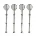 Tavola Set of 4 Coffee Spoons with Pouch 5" L