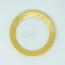 Vetro Gold Monogram Bread/Canape Plate A