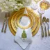 Vetro Gold Monogram Bread/Canape Plate P