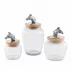 Horse Head Glass Canister Large