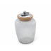 Acorn Oak Glass Canister Large