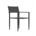 Naples Outdoor Dining Chair Charcoal All-Weather Rope Set Of 2 Aluminum & Lava Gray