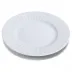 Plisse White Dessert Plate