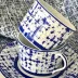 Tweed Bleu Tea Cup