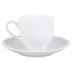 Coupe White Coffee Saucer