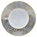 Tweed Grey & Gold Tea Saucer