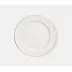 Hannah White Porcelain W/ Gold Trim Dinner Plate, Pack of 4