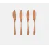 Alba Rose Gold Cheese Spreaders Set/4