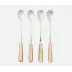 Colson Champagne/Polished Silver Cocktail Spoon Acrylic/Stainless Steel Pack of 4