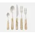 Colson Champagne/Polished Silver 5-Piece Set: Knife Dinner Fork Salad Fork Soup Spoon Teaspoon