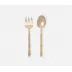 Liliana Polished Gold 2-Pc Serving Set (Serving Spoon, Serving Fork)