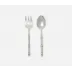 Liliana Polished Silver 2-Pc Serving Set (Serving Spoon, Serving Fork)