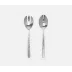 Zora Polished Silver 2-Pc Serving Set (Serving Spoon, Serving Fork)