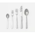 Zora Polished Silver 5-Pc Setting (Knife, Dinner Fork, Salad Fork, Soup Spoon, Tea Spoon)