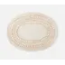 Carmine Bleached Oval Placemat Abaca, Pack of 4