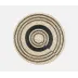 Odelia Black/Natural, Round Placemat, Seagrass, Pack of 4